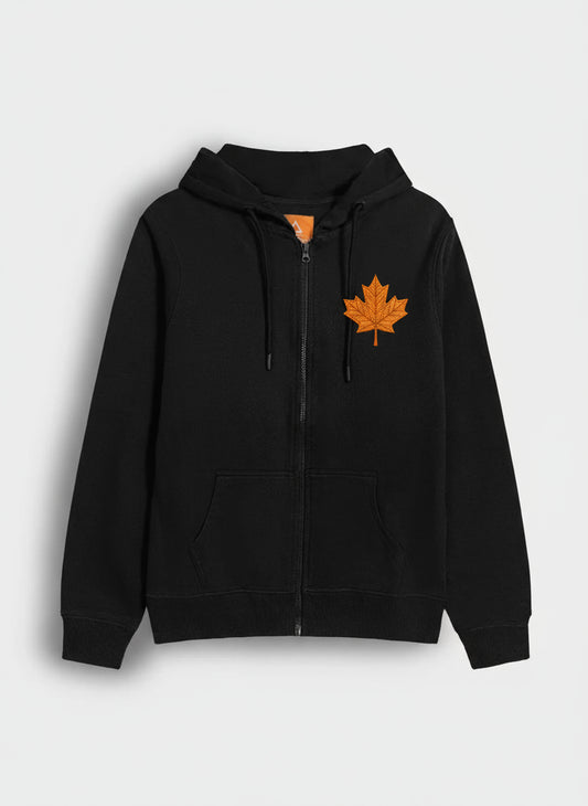 Custom 100% Cotton Full-Zip Hoodies Embroidery