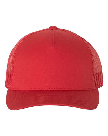 Red cap with 'be strong' text on a white background