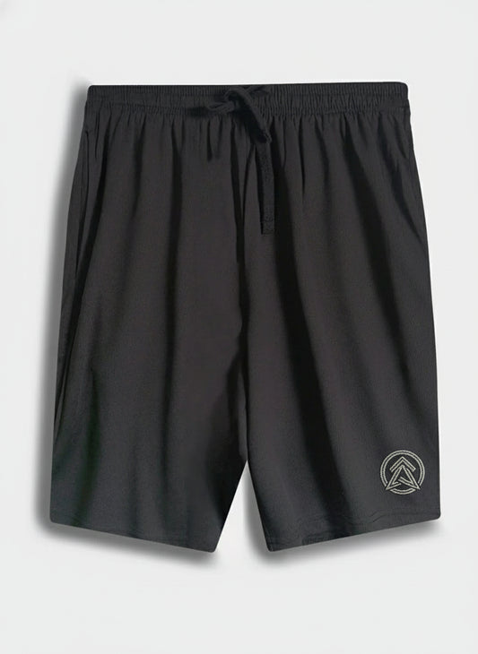 Custom Logo Black Sports Shorts (Plus sizes available)