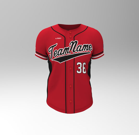 Custom Sublimated Baseball button up jersey